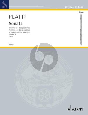 Platti Sonate G-dur Op.III No.6 Flöte-Bc (Hugo Ruf)