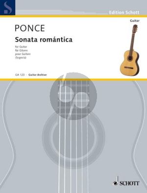 Ponce Sonate Romantica Gitarre (Hommage an Franz Schubert) (Andres Segovia)