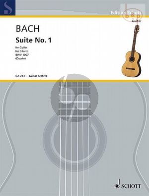 Bach Cello Suite No.1 BWV 1007 for Guitar Solo (edited by John W.Duarte)