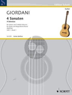 Giordani 4 Sonaten vol.1 Gitarre-Klavier (2 Sonaten)