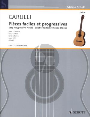 Carulli Leichte Fortschreitende Stucke Op.120 fur 2 Gitarren (Her­aus­ge­ber Hermann Munk)