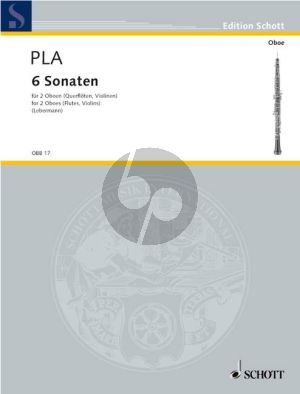 Pla 6 Sonatas (1770) (2 Oboes[Fl./Vi.])