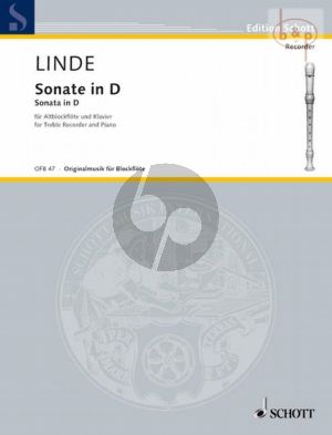 Sonate D-major (1961) fur Altblockflote und Klavier