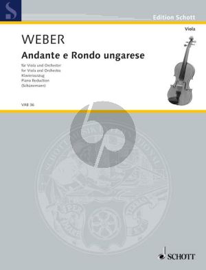 Weber Andante e Rondo Ungarese Viola-Klavier (Georg Schunemann)