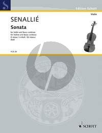 Senaille Sonata d-minor Violin-Bc