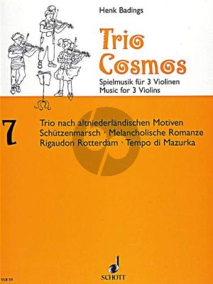 Badings Trio Cosmos No.7 (after Old-Dutch Motifs) 3 Violins