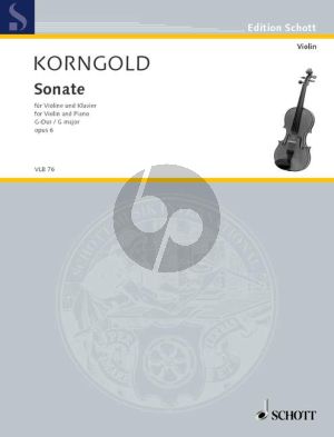 Korngold Sonata G-major Op.6 Violin-Piano
