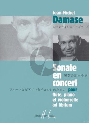 Damase Sonate en Concert Op.17 Flute -Piano and Violoncello ad lib.