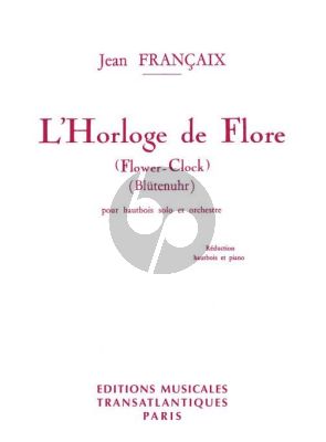Francaix L'Horloge de Flore Oboe and Orchestra (piano reduction)