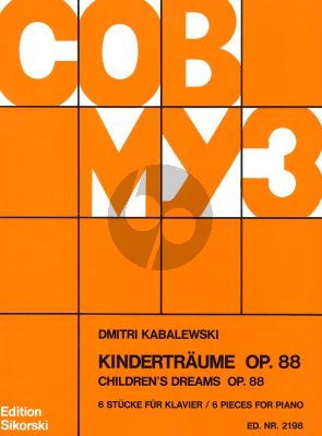 Kabalevsky Kindertraume Op.88 (Children's Dreams) (6 Pieces)