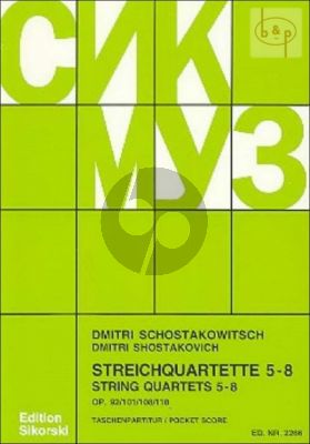 Streichquartette No. 5 - 8 Studienpartitur