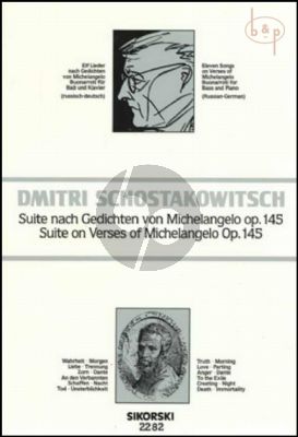 Suite Gedichten von Michelangelo Buonarroti op.145