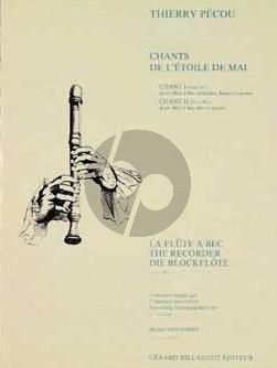 Pecou Chants d'Etoile de Mai flute a bec[sopr,/alto]-piano
