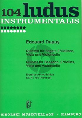 Dupuy Quintett Fagott-2 Vi.-Va.-Vc. (Stimmen) (Henninge)