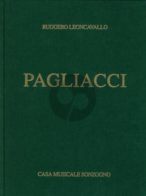 Leoncavallo Pagliacci Vocal Score