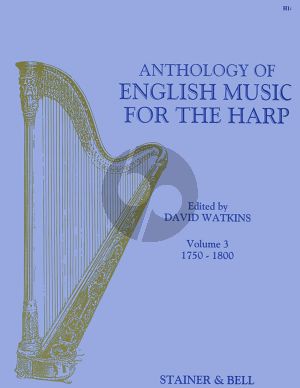 Album Anthology of English Music Vol.3 1750 - 1800 for Harp (edited by David Watkins)