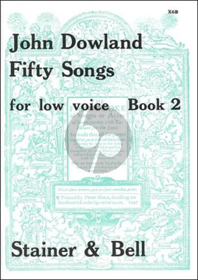 Dowland 50 Songs Vol. 2 Low Voice (edited by Edmund Fellowes)