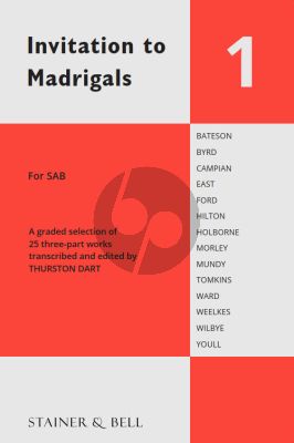 Invitation to Madrigals vol.1 S.A.B