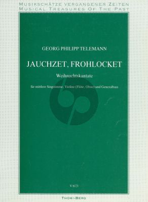 Telemann Jauchzet Frohlocket Gesang-Violine-Bc
