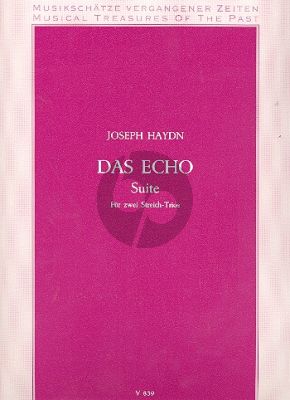 Haydn Das Echo 4 Violinen-2 Violoncellos (Part./Stimmen) (Schröder)