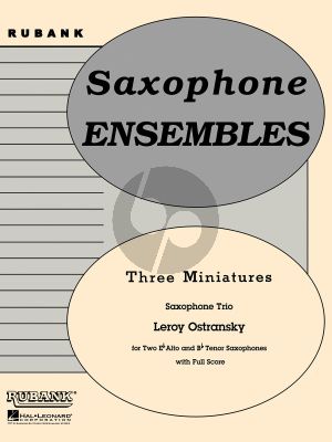 Ostransky 3 Miniatures 3 Saxophones (AAT) (Score/Parts)