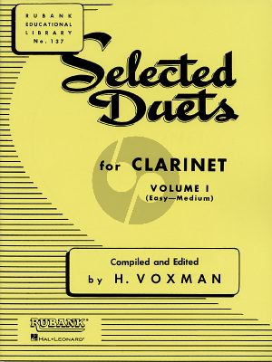 Voxman Selected Duets for Clarinet Vol.1 (Easy-Medium)
