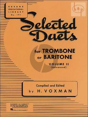Selected Duets for Trombone or Baritone Vol.2