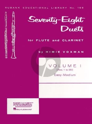 78 Duets Vol.1 (No.1-55) Flute-Clarinet (selected Himie Voxman)