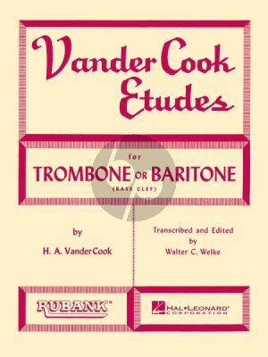 Vandercook Studies (Trombone or Bariton Bass Clef) (ed. Walter C. Welke)