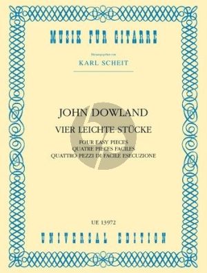 Dowland 4 Leichte Stucke für Gitarre (Karl Scheit)