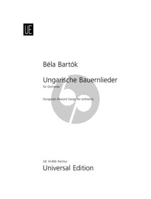 Bartok Ungarische Bauernlieder (Hungarian Peasant Songs) Orchestra Score