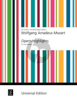 Mozart Opera Highlights 2 Oboes
