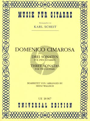 Cimarosa 3 Sonaten 2 Gitarren (Heinz Wallisch)