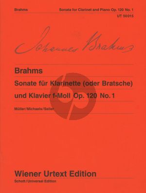 Brahms Sonate f-moll Op.120 No.1 for Clarinet or Viola and Piano