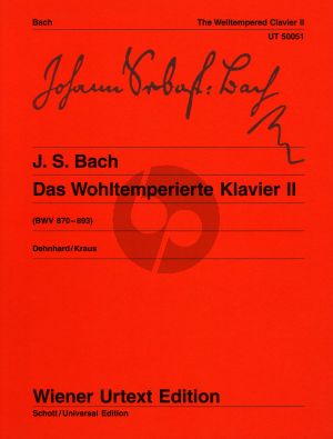Bach Wohltemperierte Klavier Vol.2 BWV 870 - 893