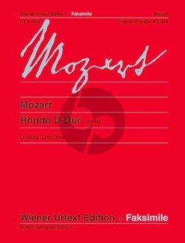 Mozart Rondo D-major KV 485 Piano solo (Ulrich Leisinger) (Wiener-Urtext)