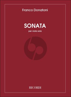Donatoni Sonata Viola solo