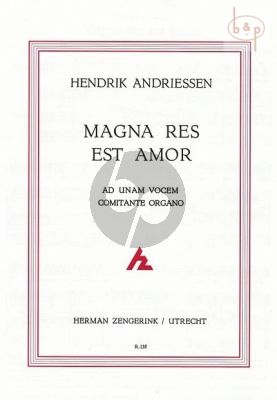 Magna res est amor for Soprano Vocie and Organ
