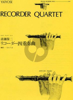 Kiyose Quartet 4 Recorders (SATB) (Score)