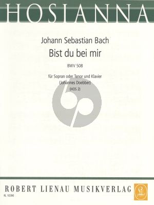 Bach Bist du bei Mir fur Hohe Stimme und Klavier