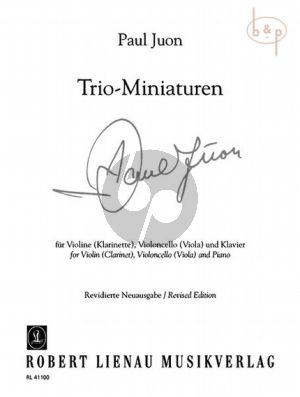 Trio Miniaturen (aus Op.18 und Op.24) (teilw.Klar.Bb und A)