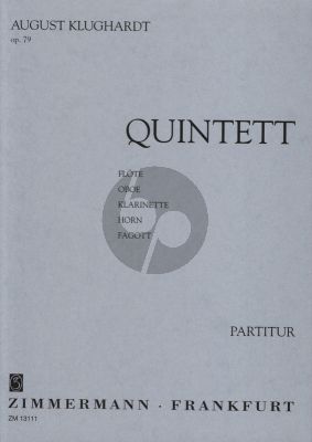 Klughardt Quintett Op.79 5 Blaser Taschenpartitur