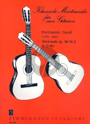 Carulli Serenade Op.96 No.2 D-dur 2 Gitarren (Siegfried Behrend)