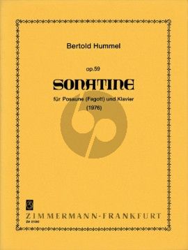 Hummel Sonatine Op.59 Posaune (oder Fagott) und Klavier