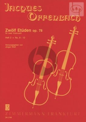 Offenbach 12 Etuden Op.78 Vol.2 2 Violoncellos (Jürgen Wolf)