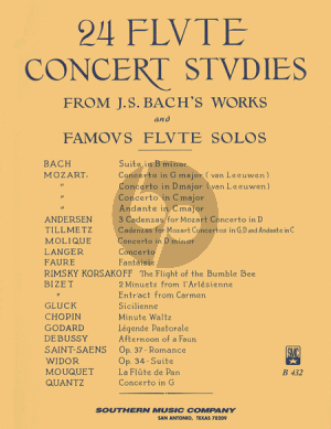 24 Flute Concertstudies (from J.S. Bach's Works)