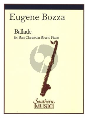 Bozza Ballade Bass Clarinet - piano (1939)