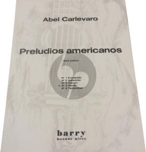 Carlevaro Preludios Americanos No.4 Ronda Guitarra