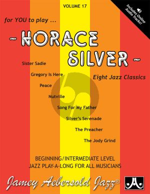 Silver Jazz Improvisation Vol.17 Horace Silver for Any C, Eb, Bb, Bass Instrument or Voice Book with Audio Online (Intermediate/Advanced)