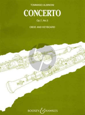Albinoni Concerto Op.7 No.3 B-flat Oboe-Piano (Paumgartner)